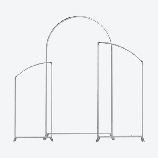 Lofaris Heavy Duty Chiara Arched Frame, 3 Piece Set Stands With Carrying Bag, for Party Wedding Event Decor