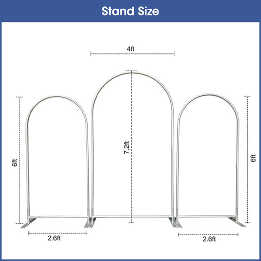 Pure White Theme Double Sided Arch Backdrop Kit For Birthday