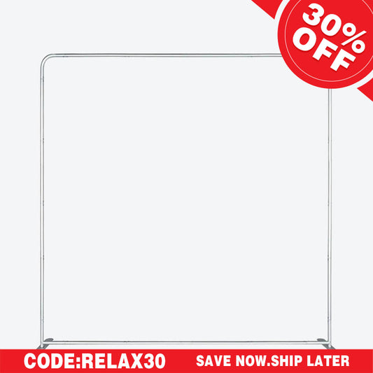 (7 Day Delivery) Aluminum Square Straight Tension Backdrop Stand