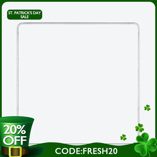 (7 Day Delivery) Aluminum Square Straight Tension Backdrop Stand