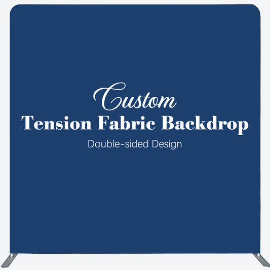 Lofaris Custom Double-sided Photo Square Tension Backdrop