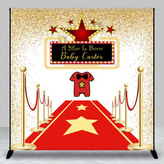 Lofaris A Star Is Born Red Carpet Custom Baby Shower Backdrop