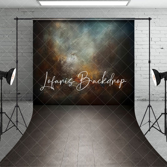 Lofaris Abstract Blue Grey Wall Floor Sweep Photo Backdrop