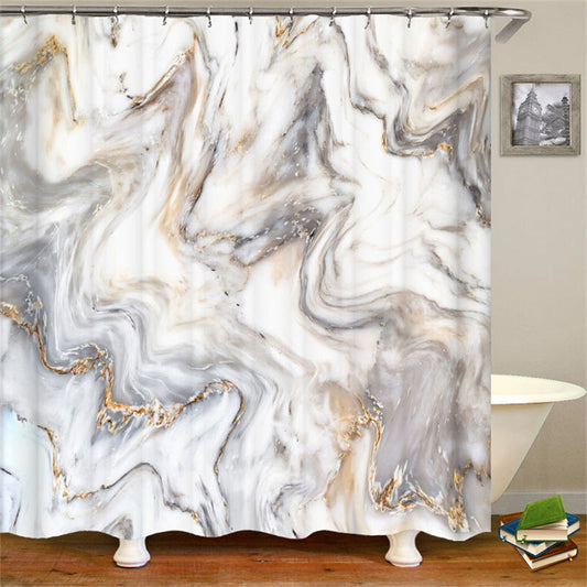 Lofaris Abstract Brown Marble Ink Luxurious Bathroom Decor