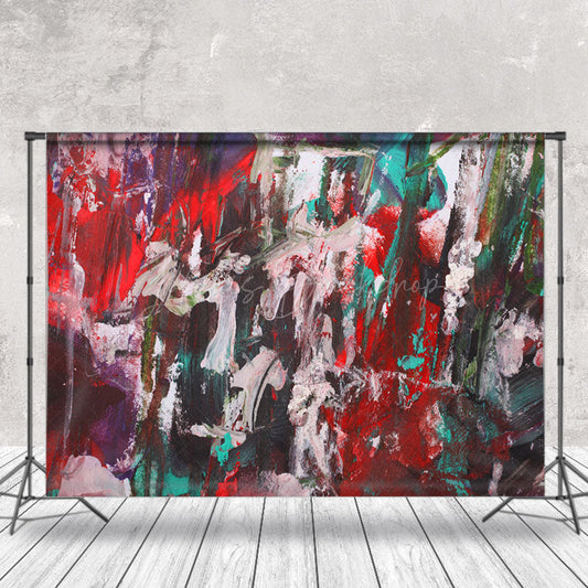 Lofaris Abstract Red Green Graffiti Wall Backdrop For Photo