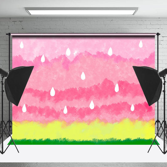 Lofaris Abstract Watermelon Patterns Cake Smash Backdrop