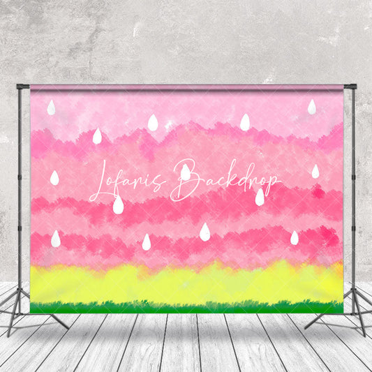 Lofaris Abstract Watermelon Patterns Cake Smash Backdrop