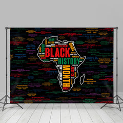 Lofaris African Continent Shape Black History Month Backdrop