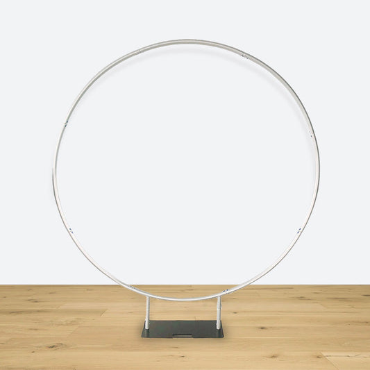 (7 Day Delivery) Silver Round Heavy Duty Wedding Party Backdrop Stand