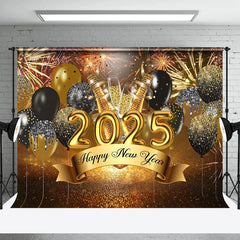 Lofaris Amazing Sparks With Balloon Celebration New Year Backdrop