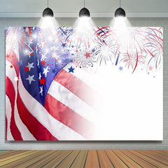 Lofaris American Flag Stars Spark Independence Day Backdrop