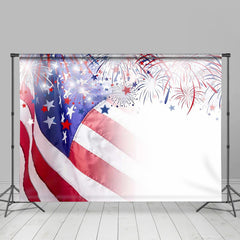Lofaris American Flag Stars Spark Independence Day Backdrop