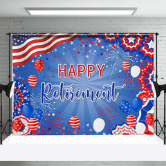 Lofaris American National Flag Star Retirement Backdrop