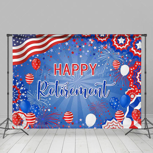 Lofaris American National Flag Star Retirement Backdrop