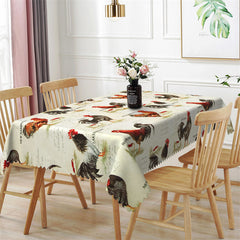 Lofaris Animals Rooster Farm Chickens Rectangle Tablecloth