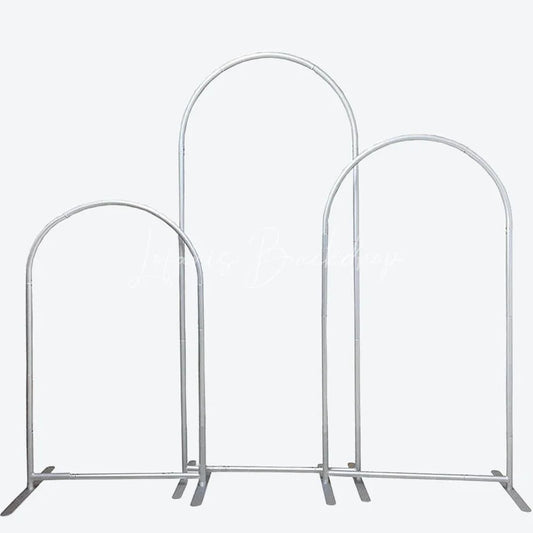 Lofaris Floral Wedding Arch Frame 3 Piece Set Elegant Chiara Backdrop Stand Ceremony Party Decor kit