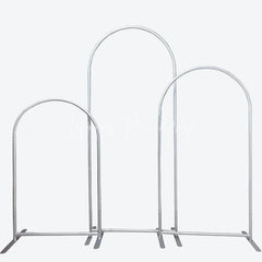 Lofaris Floral Wedding Arch Frame 3 Piece Set Elegant Chiara Backdrop Stand Ceremony Party Decor kit