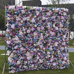 Lofaris Artificial Gradient Purple Rose Wall Birthday Decor
