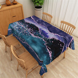 Load image into Gallery viewer, Lofaris Artistic Diamonds Purple Green Abstract Tablecloth