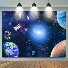 Lofaris Astronaut Universe Galaxy Stars Birthday Backdrop