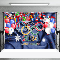 Lofaris Australian Flag 2024 Olympic Games Sports Backdrop