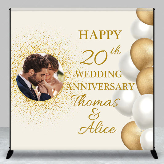 Lofaris Balloon Custom 20th Wedding Anniversary Backdrop