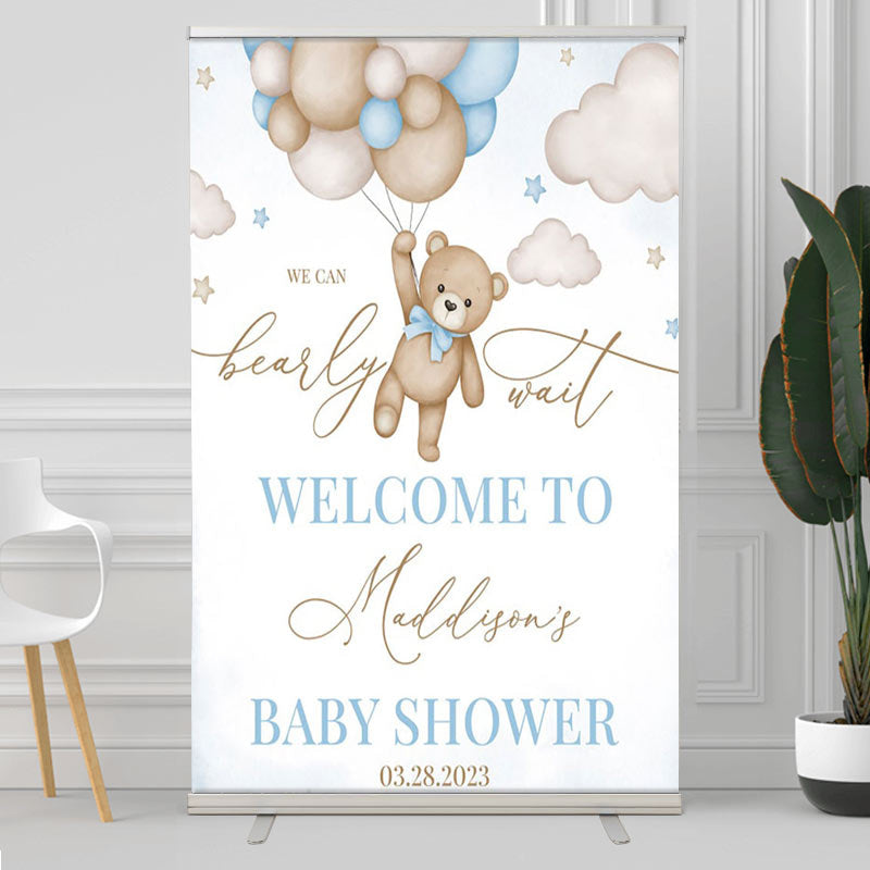 Lofaris Balloon Teddy Bear Welcome Sign For Baby Shower