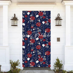 Lofaris Balloons 4th Of July Independence Day Door Cover