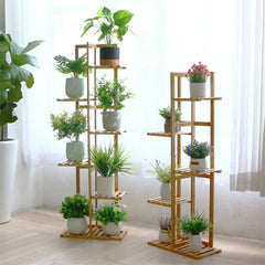 Lofaris Bamboo Plant Stand Rack Multiple Flower Pot Holder
