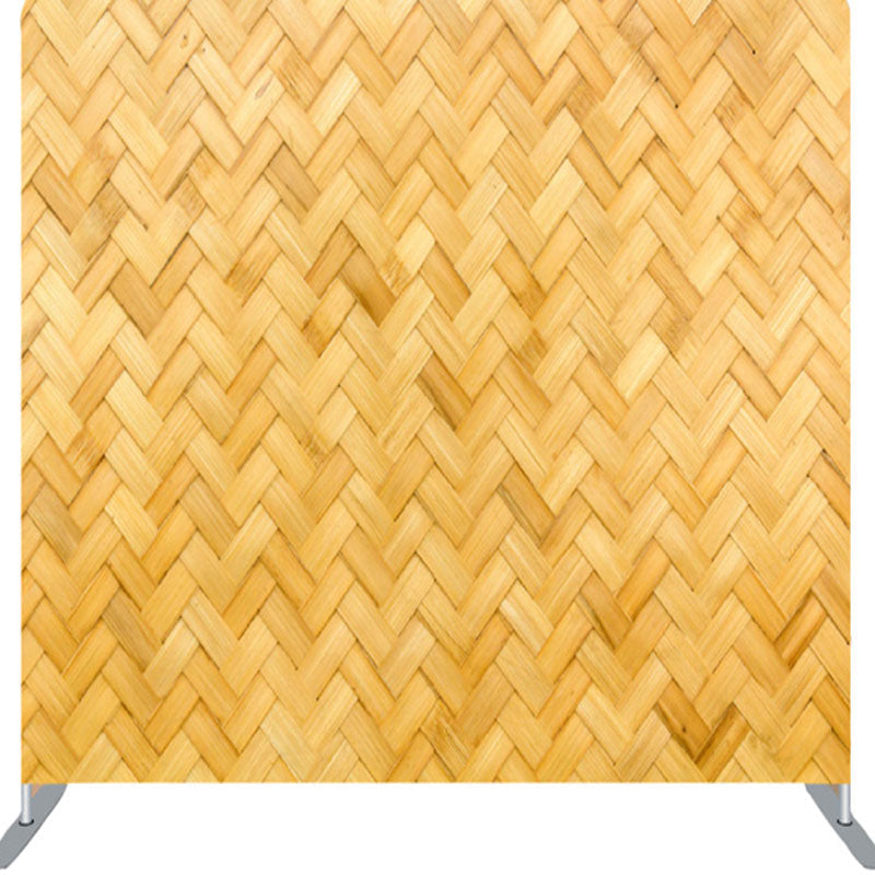 Backdrop Bambu Bamboo Weaving Style Fabric Backdrop For Decoration - Lofaris