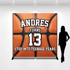 Lofaris Basket Ball Teenage Year Custom Birthday Backdrop