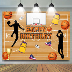 Lofaris Basketball Sneakers Happy Birthday Backdrop For Boy