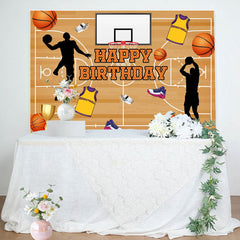 Lofaris Basketball Sneakers Happy Birthday Backdrop For Boy