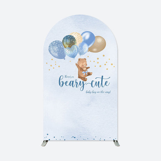 Lofaris Bearly Wait Blue Baby Shower Chiara Arch Backdrop