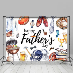 Lofaris Beer Tie Watch Glass Books Fathers Day Backdrop