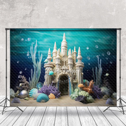 Lofaris Benthos White Castle Bubble Backdrop For Cake Smash