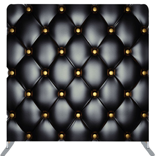 Lofaris Black And Gold Buttons Sofa Style Fabric Backdrop