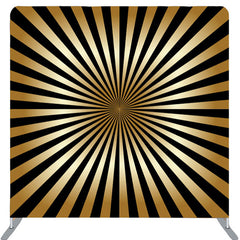 Lofaris Black And Gold Rays Artistic Backdrop For Decoration