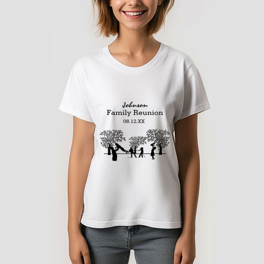 Lofaris Black Family Tree Reunion Party Custom T-Shirt