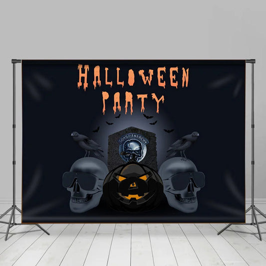 Lofaris Black Mask Sons Of Anarchy Halloween Party Backdrop