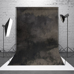 Lofaris Black Muddy Cement Wall Abstract Textured Backdrop