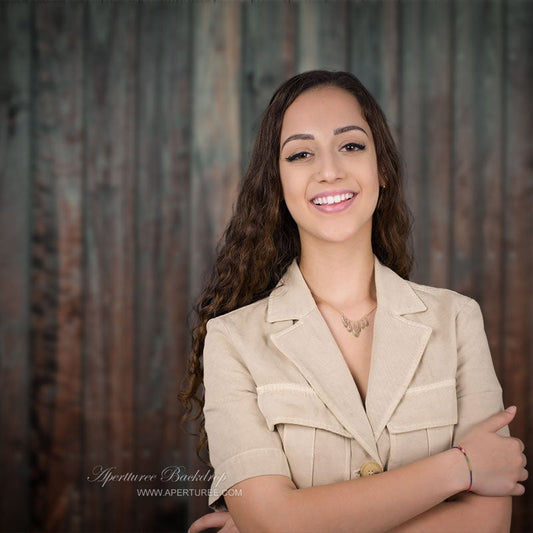 Lofaris Black Pine Wood Wall Texture Photo Booth Backdrop