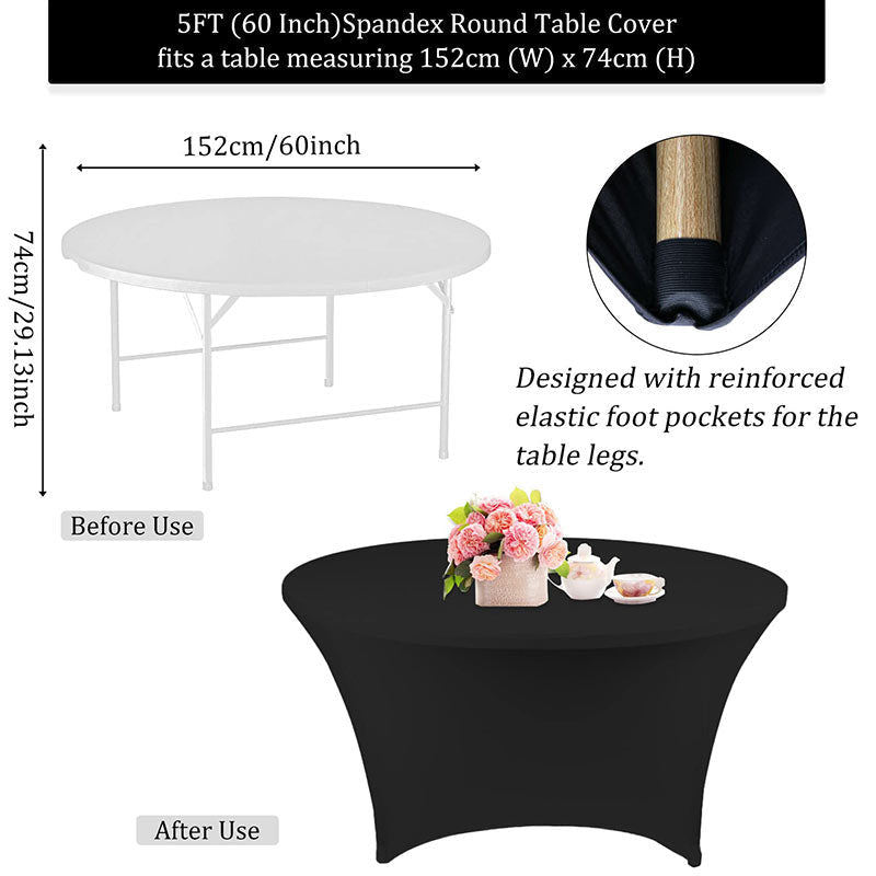 Complete Table Setup - Decor by SBD Events, Black Spandex, …