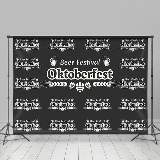 Lofaris Black White Wheat Oktoberfest Beer Festival Backdrop
