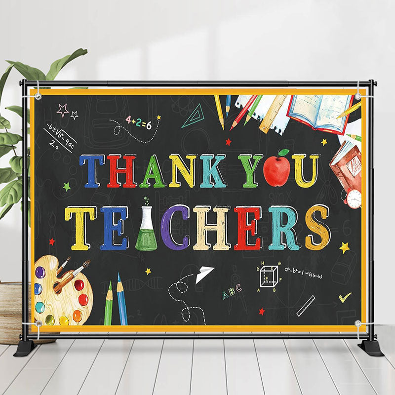 Lofaris Blackboard Pencil Teacher Appreciation Week Backdrop