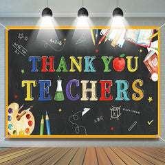 Lofaris Blackboard Pencil Teacher Appreciation Week Backdrop