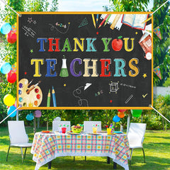 Lofaris Blackboard Pencil Teacher Appreciation Week Backdrop