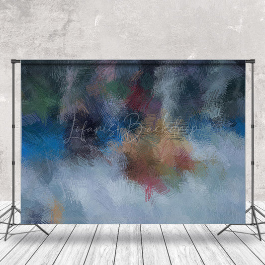Lofaris Blue Green Red Mixed Graffiti Wall Photo Backdrop
