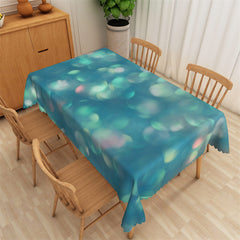 Lofaris Blue Light Spots Simple Modern Rectangle Tablecloth