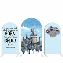 Lofaris Blue Magic Castle Wizard Arch Birthday Backdrop Kit
